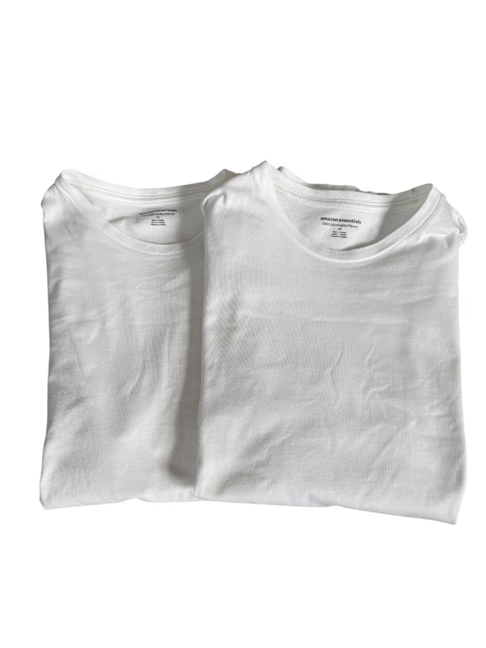 2/$8 Amazon Essentials men's short sleeve crewneck t-shirts size Medium Slim